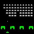 Click here to play a Flash version of the classic arcade game "Space Invaders"